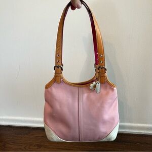 Coach soho daisy bag, vintage, pink and white